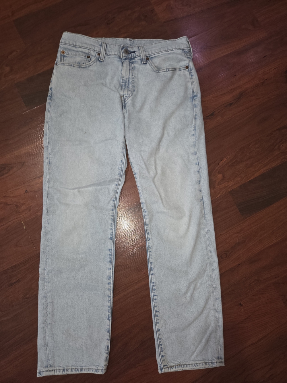 Men's Levi's Premium Straight Light Blue Jeans - Casual Everyday Denim